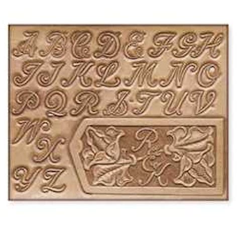 Maker's leather supply cuff & bracelet template set. 1" Craftaid Plastic Alphabet Template 72283-00 in 2020 ...