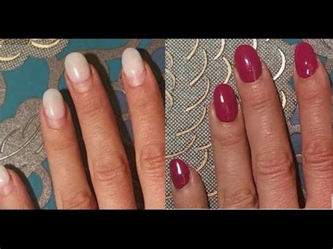 Diesen tragen sie wie nagellack auf, bevor sie ihre nägel mit gel modellieren. Trick gegen rausgewachsene Fingernägel, Gelnägel ...