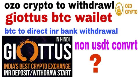 It is a very simple and easy platform. ozo crypto se withdrawl giottus btc wailet to dairect ...