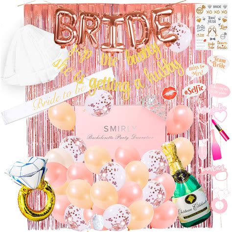 Buy SMIRLY Bachelorette Party Decorations Kit: Rose Gold Bridal Shower