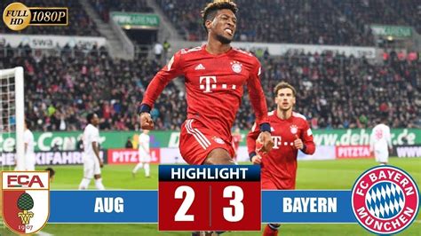 Weinzierl was in charge for their last win over the record. Augsburg vs Bayern Munich 2-3 - All Goals & Highlights (15 ...