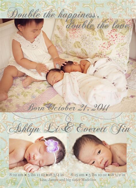 We did not find results for: Twins Photo Birth Announcement Card - customize to your liking | Birth announcement photos ...