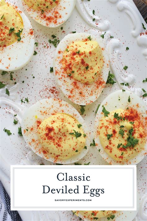 Egg recipes you will love tired of boring sandwiches for breakfast? This is southern Classic Deviled Egg recipe. An easy, make ...