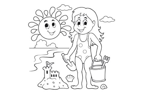 Zamów podkład, płytę cd lub mp3: Darmowe kolorowanki dla dzieci od Dada • pokoloruj Dziecko na plaży