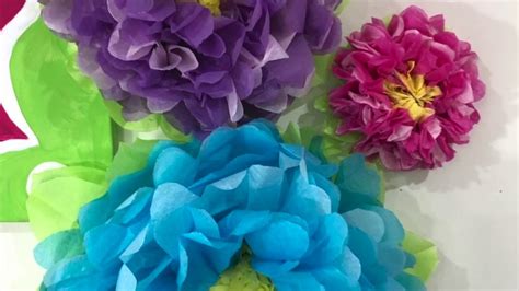 Domestar paper flower decorations, paper artificial flowers hawaiian flowers mexican paper flowers moana hawaiian party decorations 3.9 out of 5 stars 249 $8.98 $ 8. DIY Tissue Paper Flower Tutorial - YouTube