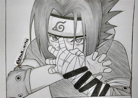 Narratives in action manga are often told through flashbacks. Sasuke Sketch at PaintingValley.com | Explore collection ...