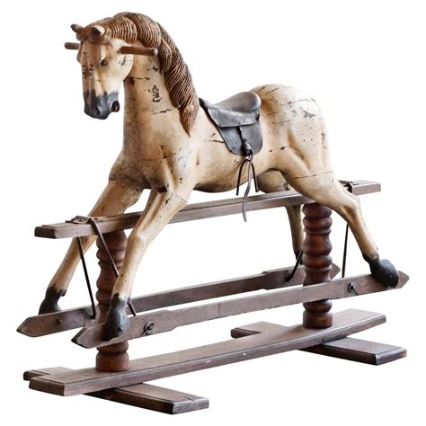 Check out our antique wooden rocking horse selection for the very best in unique or custom, handmade pieces from our rocking & spring toys shops. Antique Primitive Rocking Horse on Wooden Trestle Base ...