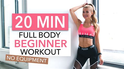 Using simple or more advanced movements, you can work your entire body without using any equipment, just by exploiting your own bodyweight! 20 MIN FULL BODY WORKOUT - Beginner Version // No ...