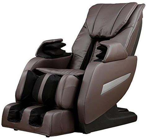 What chairs would give a softer massage? Brown Full Body Zero Gravity Shiatsu Massage Chair Reclin ...