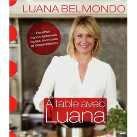 Luana belmondo vient de sortir un livre « italia mia » (editions cherche midi). Recettes Italiennes Luana Belmondo