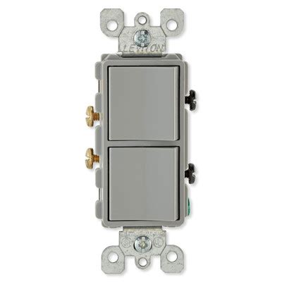 For use with leviton decora. Leviton Decora Combination Wall Switch (Dual Switch)