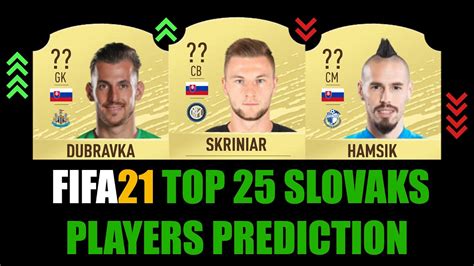 Submitted 1 year ago * by georgecuz. FIFA 21 | TOP 25 SLOVAK PLAYERS RATING PREDICTION | W ...