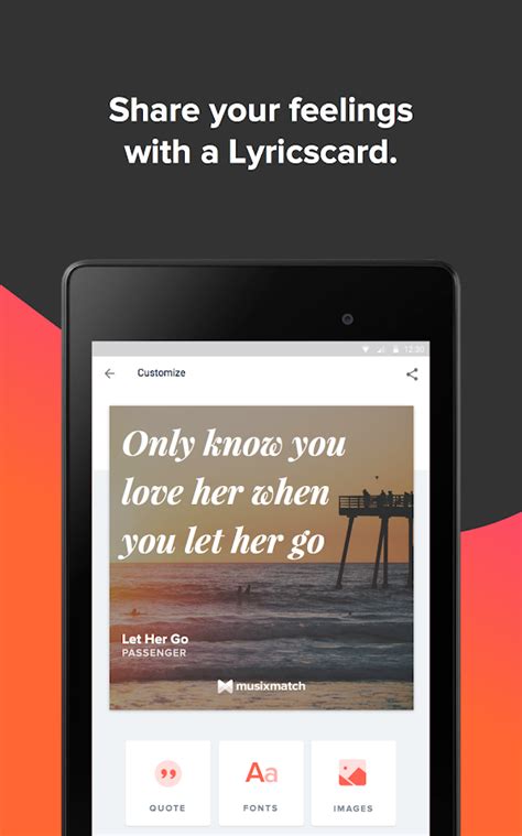 The app would automatically scan media once. Musixmatch - Lyrics & Music - Android Apps on Google Play