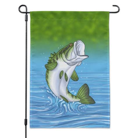 Whether it is divers, vibes or even surface lures for that explosive strike on the water's surface we have a large range for. Bass Fish Jumping out of Water Fishing Garden Yard Flag ...