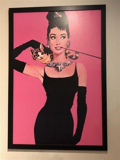 Framed posters at low prices! Movie poster sized | Audrey hepburn wall art, Pink framed ...