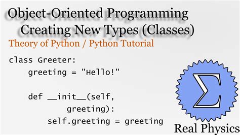 Creating New Types (Classes) (Theory of Python) (Python ...