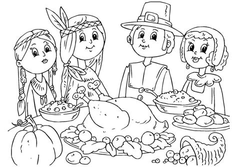 Coloring pages for thanksgiving turkeys are available below. Coloring Page to share a meal - free printable coloring ...