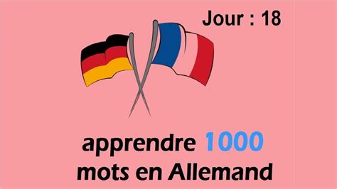 Et maintenant, ceci peut être un primaire image: apprendre et réviser le vocabulaire allemand - 1000 mots #18 - YouTube | Mots en allemand ...