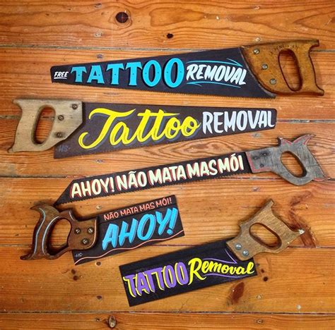2yr · mrhenk9 · r/tattoos. Tattoo removal - Halfstudio | Tattoo shop decor, Tattoo style art, Hand painted signs