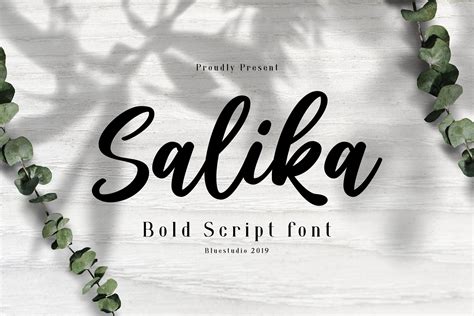 Salika // Bold Script Font | Bold script font, Script fonts, Creative fonts