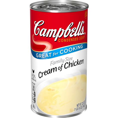 Campbell's Condensed Cream of Chicken Soup, Family Size, 22.6 Ounce Can ...