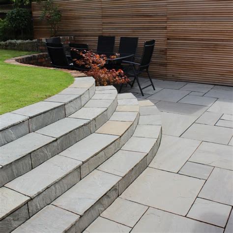 Looking to build your own outdoor diy share garden? Natural Paving-Riven Sandstone 'Classicstone'-Kandla ...