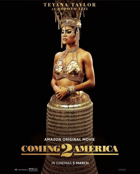 Coming 2 america will still have its same characters. Teyana Taylor Wears Gold Plated Chain Look by Laurel ...