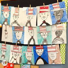 Anna also has some dr. 1st Grade Dr. Seuss | Art lessons elementary, Kindergarten art