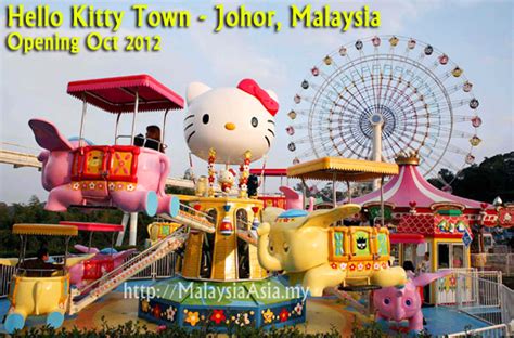Hello kitty mascot at the entrance to the indoor theme park. Hello Kitty Town Johor - Malaysia Asia