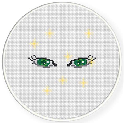 • now you can see your.pdf pattern on the screen in your browser, download it, or have it emailed to you. Beautiful Eyes Cross Stitch Pattern - Daily Cross Stitch