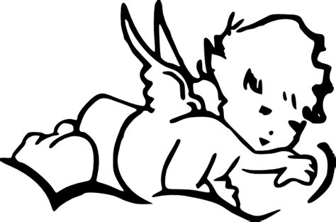 Free Free 215 Baby Angel Silhouette Svg SVG PNG EPS DXF File