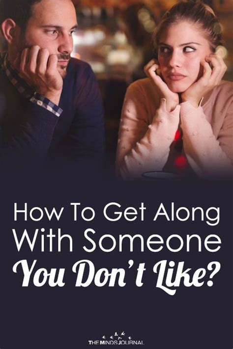 Someone who is part of a group but is different and often disliked, or a problem that grows quickly and kangaroo court. How To Get Along With Someone You Don't Like? | How to ...