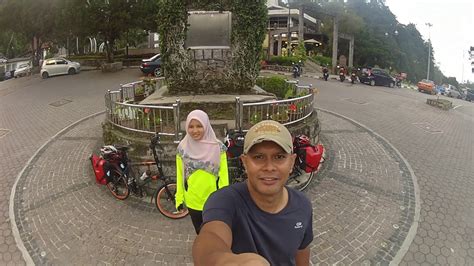 Hikers with bikes.sports and cycling,healthy lifestyle.traveling on bikes. Bicycle touring trip to Fraser Hill, Pahang, Malaysia ...