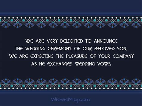 host name have the honor of announcing the marriage of their daughter bride name to groom name on day of week date and year at location. Marriage Invitation By Mail To Boss | Onvacationswall.com