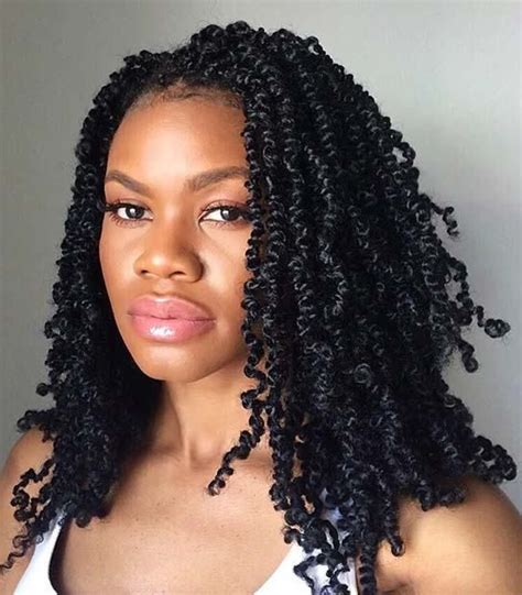 Kinki shoulder length twist braids. 35 Stunning Twist Braids Hairstyles
