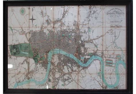 ♥ printed on premium matte paper (230g/sqm) or professional matte canvas (390g/sqm) ; VINTAGE STYLE LONDON MAP PRINT, framed and glazed, 92cm x ...