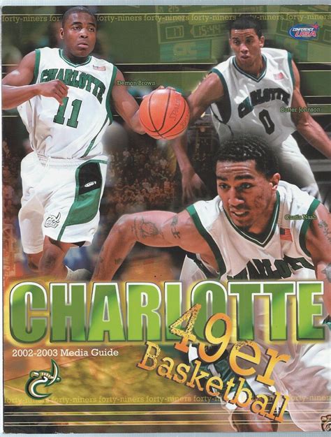 6000 fairview rd, charlotte, nc 28210, usa. 2002-03 UNC Charlotte 49ers Mens Basketball Media Guide ...
