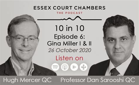 Gina miller, who was born in guyana but spent most of her life in the uk, studied law. Essex Court Chambers Podcast: Episode 6: Gina Miller I ...