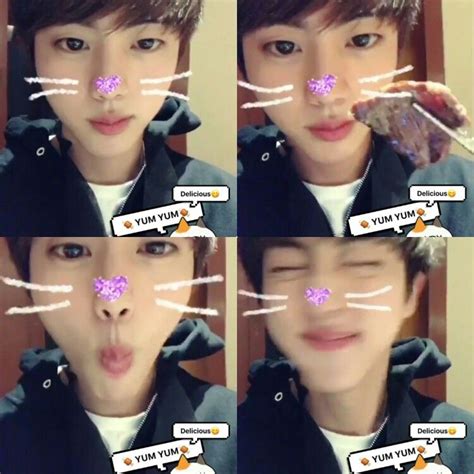 Hope you both have special days indeed :> you captured his features so well in. Jin BTS in Tokyo Self Camera on SNOW! #BTS #방탄소년단 | Bts ...