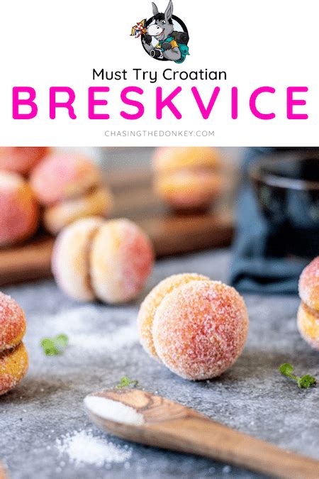 Breskvice is actually the croatian word for peaches. How To Make Croatian Breskvice - Peach Shaped Cookies | Chasing the Donkey