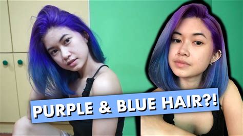 My hair dresser introduced me to a new bleaching product olaplex! BLEACHING & DYEING MY HAIR PURPLE & BLUE - YouTube