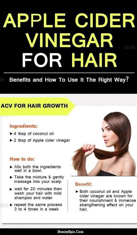 Apple cider vinegar is useful for the natural treatment of alopecia or hair loss. Apple Cider Vinegar For Hair Loss How To Use - Apple Poster