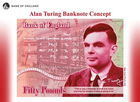 It has replaced the note. Alan Turing on the £50 note is a step in the right ...