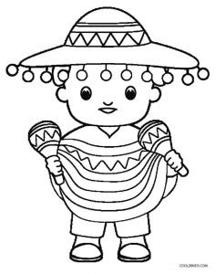 Click the button below to download and print this coloring sheet. Printable Cinco de Mayo Coloring Pages For Kids