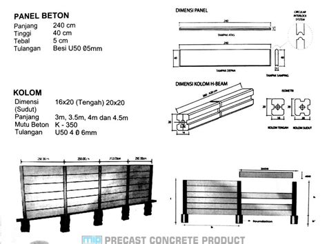 Pagar panel beton precast adalah pagar beton pracetak yang dibuat dengan sistem pracetak di pabrik dengan pengawasan dan kontrol yang ketat. Jual pagar panel beton harga murah dari Pabrik Megacon ...