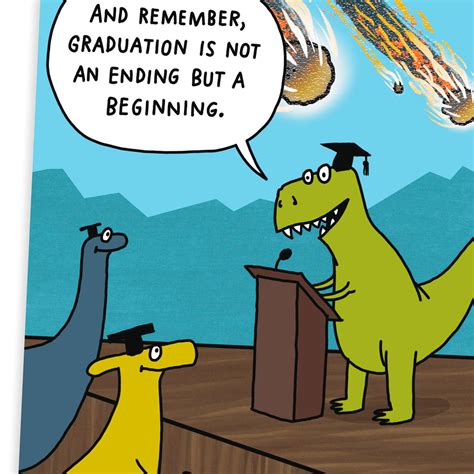 Try a free trial to browse and send some of the funniest ecards from blue mountain today! Dinosaur Commencement Funny Graduation Card - Greeting ...