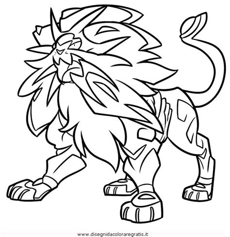 Coloring pages pokémon animated images gifs pictures. Disegno pokemon-solgaleo-1: personaggio cartone animato da ...