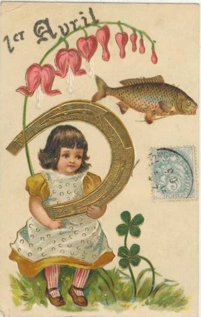 If you have kids in france, they'll cut paper fish all day and adults will try to trick you. cartes anciennes 1 er avril - Page 4