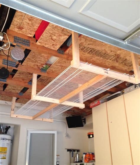 An organized garage is every homeowner's dream, but it's so hard to achieve! Diy Metal Overhead Garage Storage - Diy Overhead Garage Storage | Smalltowndjs.com - To achieve ...