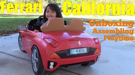 There's no ancap rating, but the california has four airbags, abs, traction and stability control. Ferrari Toy Car for Kids. 12 Volts Ferrari Ride-On Power Wheels. A Red Ferrari California ...